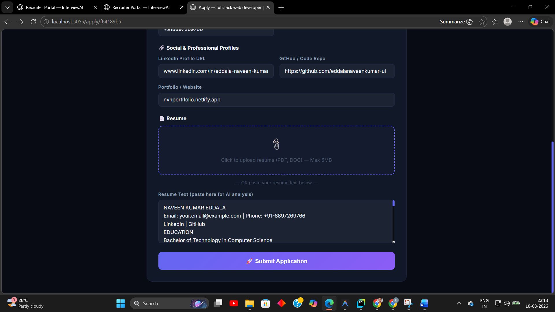 Interviewer AI Preview